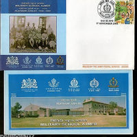 India 2005 Military School Capt.W.L.Clarke with his Staff Military APO Cover+ Br