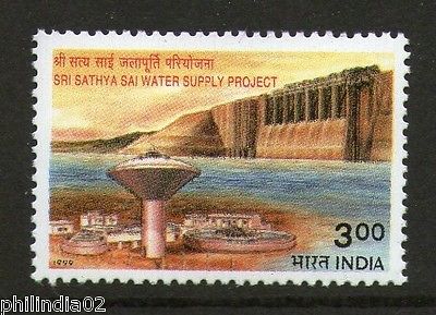 India 1999 Sri Sathya Sai Water Project Phila-1720 1v MNH