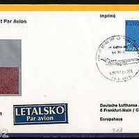 Yugoslavia 1974 Ljubljana - Frankfurt Germany Lufthansa First Flight Cover #1601