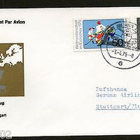 Germany 1975 Frankfurt - Stuttgart Lufthansa First Flight Cover # 16464