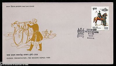 India 1984 The Deccan Horse Phila-957 'NABHA' Special Place Cancelled FDC #16032