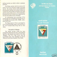 India 1991 Triennale Art Exhibition Phila-1266 Cancelled Folder