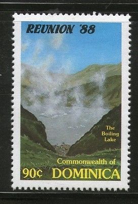 Dominica 1988 Boiling Lake Geology Mountain Environment Sc 1078 MNH # 3055