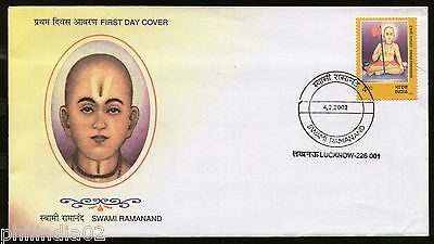 India 2002 Swami Ramanand Phila-1896 FDC