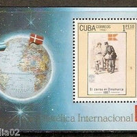 Cuba 1987 HAFNIA-87 Postman Flag Sc 2963 M/s MNH # 3164