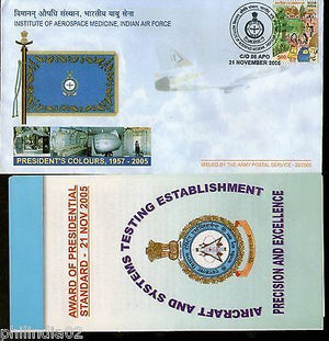 India 2005 Institute of Aerospace Medicine President's Colours MilitaryAPO Cover