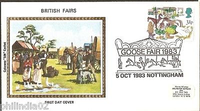 Great Britain 1983 British Fairs Colorano Silk Cover # 13142