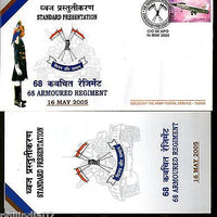 India 2005 Armoured Regiment Standard Presentation Aeroplan Military APO Cover+B