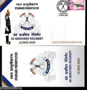 India 2005 Armoured Regiment Standard Presentation Aeroplan Military APO Cover+B