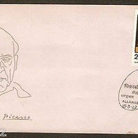 India 1982 Picasso Painting -Three Musicians Art Phila-884 FDC