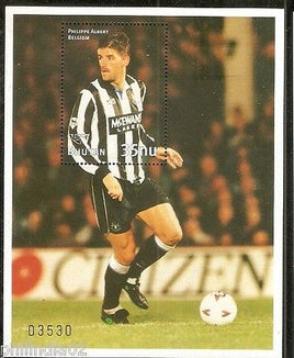 Bhutan 1997 World Cup Soccer Football Philippe Albert Sc 1178 M/s MNH