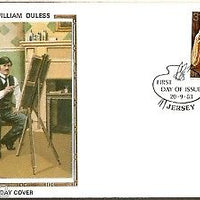 Jersey 1983 William Ouless Painting Colorano Silk Cover