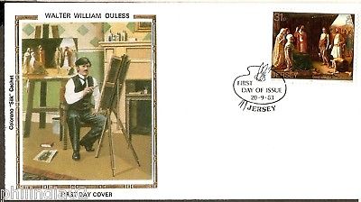 Jersey 1983 William Ouless Painting Colorano Silk Cover