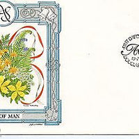 Isle of Man 1986 Royal Wedding Prince Andrew & Sarah Fargusan  Sc 314 Flower FDC