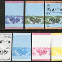 Nevis 1984 Lagonda British Car Automobile Sc 288 Progressive Proof Set MNH # 3841