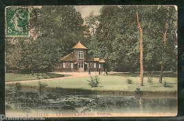 France 1919 LILLE - The dairy Vauban Garden View Card to India as per Scan