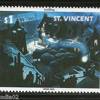 St. Vincent 1992 Walt Disney Movies - Peter Pan Film Cinema Sc 1711f MNH # 2663