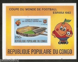 Congo 1980 World Cup Football Spain Sc C281 Die Card MNH # 12916B