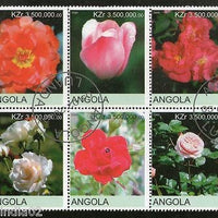 Angola 2000 Flower Tree Plant Orchid Flora Setenant BLK/6 Cancelled # 13487