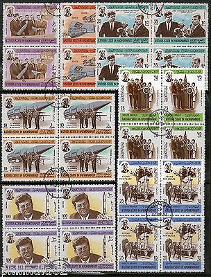 South Arabia - Kathiri State 1967 Space Program Kennedy Satellite BLK4 Cancelled # 12936b