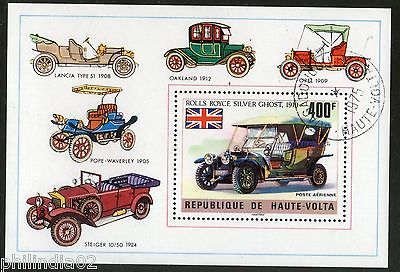 Burkina Faso Upper Volta 1975 Rolls Royce Silver Ghost Cars Sc C208 S/s Cancelle