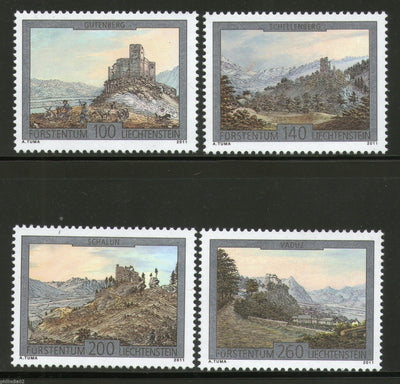 Liechtenstein 2011 Castles Architecture Religion Sc 1527-30 MNH # 3906