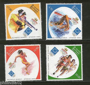 Sri Lanka 2004 Athens Olympic Games Swimming Running Shooting Sports odd shaped 4v MNH 7920