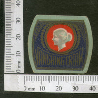 India Vintage Trade Label Vanishing Cream Label Women # LBL116 - Phil India Stamps