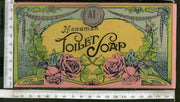 India Vintage Trade Label Hanuman Toilet Soap Label Rose Flowers # LBL125 - Phil India Stamps