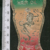 India 1950's Zulphe Mastana Hair Oil Germany Printed Vintage Labe # LBL140