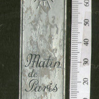 India 1950's Matin De Paris Printed Vintage Perfume Label # LBL141