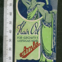 India 1950's Women Amla Hair Oil Printed Vintage Label # LBL142