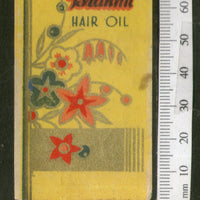 India 1950's Brahmi Hair Oil Printed Vintage Label # LBL149