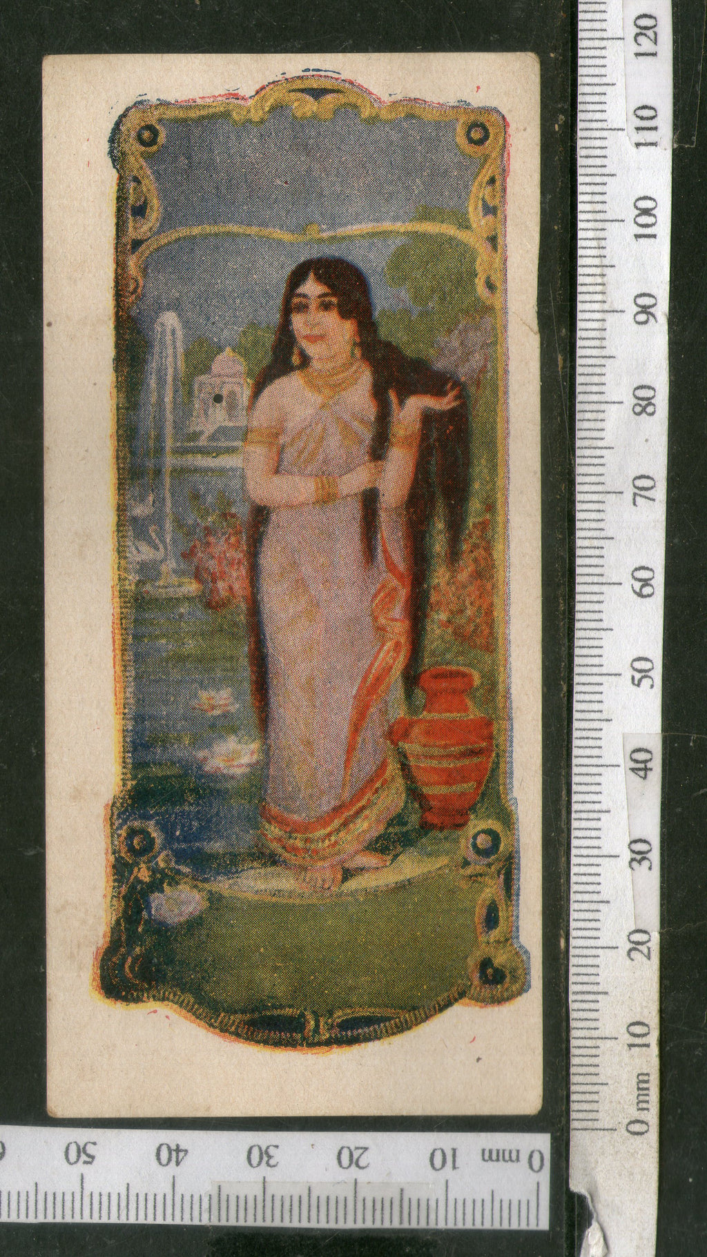 India 1950's Women Hair Oil Printed Vintage Label # LBL157