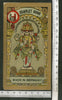 India 1960's Hindu Goddess Brand Dyeing & Chemical Germany Print Vintage Label # L25 - Phil India Stamps