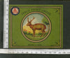India 1960's Stag Deer Wildlife Brand Dyeing & Chemical Germany Print Vintage Label # L37 - Phil India Stamps