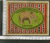 India 1960's Elephant Wildlife Brand Dyeing & Chemical Germany Print Label # L3 - Phil India Stamps
