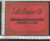 India 1960's Galmine-B Brand Dyeing & Chemical Vintage Label Germany Printed # L46 - Phil India Stamps