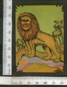 India Vintage Trade Label Lion Blank Label Wildlife Animal # LBL69 - Phil India Stamps