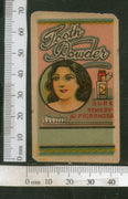 India Vintage Trade Label Pyorrhoea Tooth Powder Label Women Dental # LBL77 - Phil India Stamps
