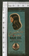 India Vintage Trade Label Cosmoline Essential hair Oil Label Women # LBL80 - Phil India Stamps