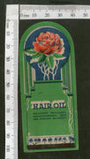 India Vintage Trade Label Rose Essential Hair Oil Label Flower # LBL84 - Phil India Stamps
