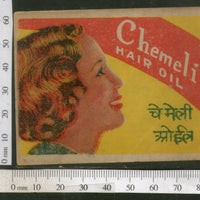 India Vintage Trade Label Jasmine Chameli Essential hair Oil Label Women # LBL90 - Phil India Stamps