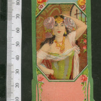 India Vintage Trade Label Women Blank Essential Hair Oil Label # LBL93 - Phil India Stamps