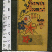 India Vintage Trade Label Gasmin Cocoanut Essential hair Oil Label # LBL94 - Phil India Stamps