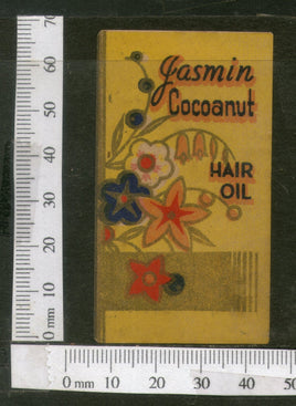 India Vintage Trade Label Gasmin Cocoanut Essential hair Oil Label # LBL94 - Phil India Stamps