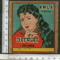 India Vintage Trade Label Amla Essential hair Oil Label Women # LBL95 - Phil India Stamps