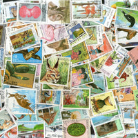 Laos 115 Diff. Used Stamps on Painting Wildlife Animals Sports Olympics Birds Fish Flora Fauna