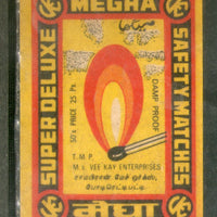 India MEGHA Safety Match Box Label # MBL115