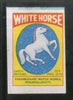 India White Horse Safety Match Box Label # MBL135